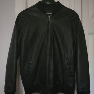 Minimal Faux Leather Jacket, S, Bought in Korea